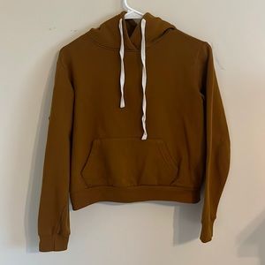 Brown forever 21 cropped hoodie.